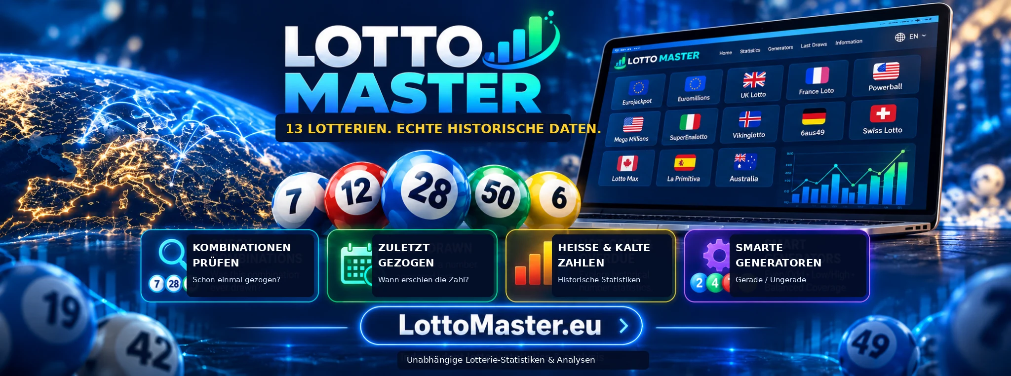 LottoMaster: Lotterie-Statistiken und Analysen auf Deutsch